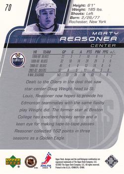 2002-03 Upper Deck #70 Marty Reasoner Back