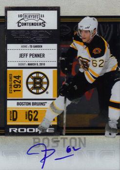 2010-11 Playoff Contenders #134 Jeff Penner Front