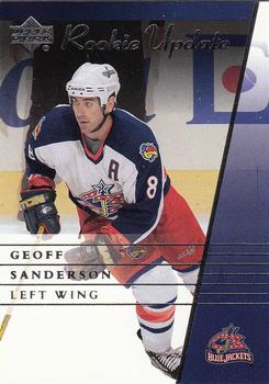 2002-03 Upper Deck Rookie Update #29 Geoff Sanderson Front