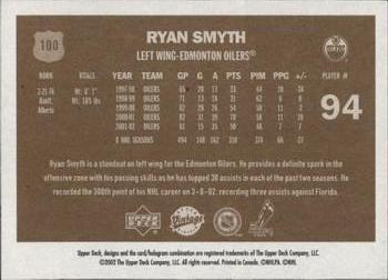 2002-03 Upper Deck Vintage #100 Ryan Smyth Back