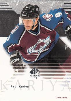 2003-04 SP Authentic #21 Paul Kariya Front