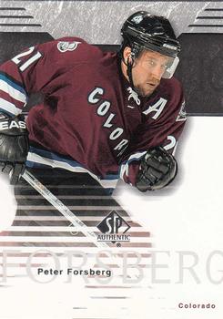 2003-04 SP Authentic #22 Peter Forsberg Front