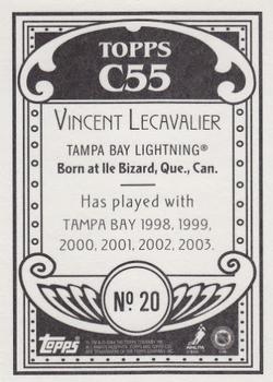 2003-04 Topps C55 #20 Vincent Lecavalier Back