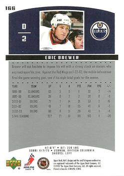 2003-04 Upper Deck MVP #166 Eric Brewer Back