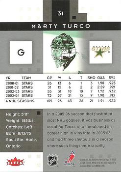 2005-06 Fleer Hot Prospects #31 Marty Turco Back
