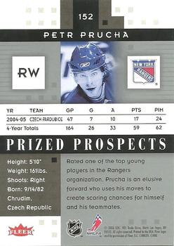 2005-06 Fleer Hot Prospects #152 Petr Prucha Back