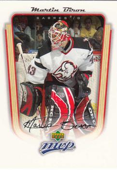 2005-06 Upper Deck MVP #44 Martin Biron Front