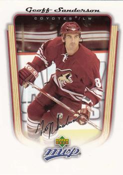 2005-06 Upper Deck MVP #293 Geoff Sanderson Front