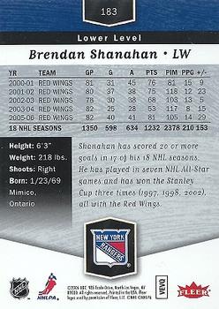 2006-07 Flair Showcase #183 Brendan Shanahan Back