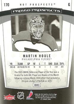 2006-07 Fleer Hot Prospects #170 Martin Houle Back