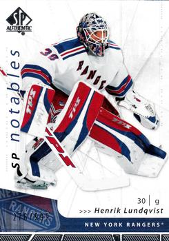 2006-07 SP Authentic #115 Henrik Lundqvist Front