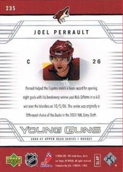 2006-07 Upper Deck #235 Joel Perrault Back