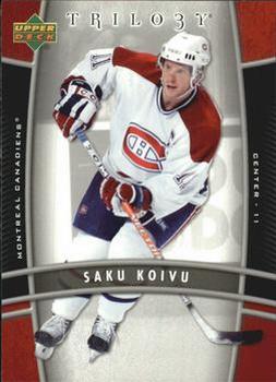 2006-07 Upper Deck Trilogy #51 Saku Koivu Front