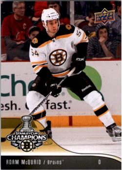 2011 Upper Deck Boston Bruins Stanley Cup Champions #17 Adam McQuaid Front