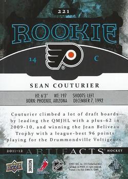 2011-12 Upper Deck Artifacts #221 Sean Couturier Back