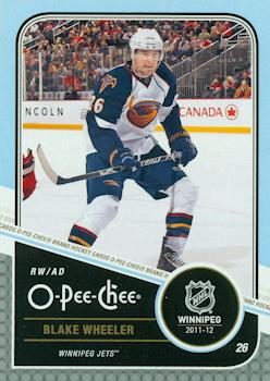 2011-12 O-Pee-Chee #297 Blake Wheeler Front