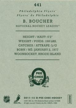 2011-12 O-Pee-Chee - Retro #441 Brian Boucher Back