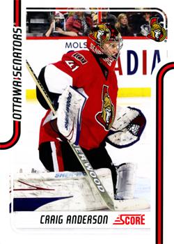 2011-12 Score - Glossy #334 Craig Anderson Front