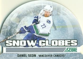 2011-12 Score - Snow Globe Die Cuts #1 Daniel Sedin Front