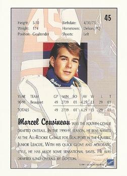 1991 Ultimate Draft #45 Marcel Cousineau Back