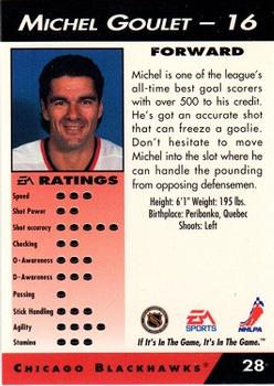 1994 EA Sports NHL '94 #28 Michel Goulet Back