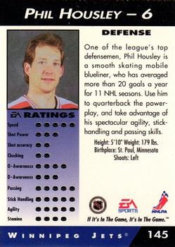 1994 EA Sports NHL '94 #145 Phil Housley Back