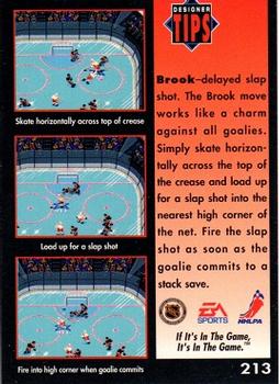 1994 EA Sports NHL '94 #213 The Brook Back