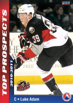 2010-11 Choice AHL Top Prospects #1 Luke Adam Front
