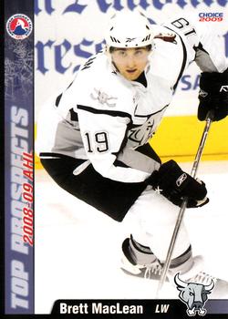 2008-09 Choice AHL Top Prospects #41 Brett MacLean Front