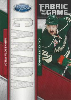2011-12 Panini Certified - Fabric of the Game National Die Cut #69 Cal Clutterbuck Front