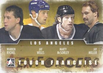 2011-12 In The Game Enforcers #7 Warren Rychel / Jay Wells / Marty McSorley / Jay Miller Front