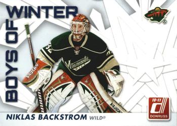 2010-11 Donruss - Boys of Winter #5 Niklas Backstrom Front