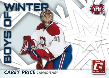 2010-11 Donruss - Boys of Winter #63 Carey Price Front