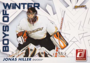 2010-11 Donruss - Boys of Winter #54 Jonas Hiller Front