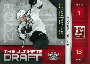 2010-11 Donruss - The Ultimate Draft #11 Dustin Brown Front