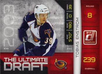 2010-11 Donruss - The Ultimate Draft #26 Tobias Enstrom Front