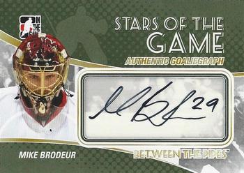 2010-11 In The Game Between The Pipes - Autographs #A-MIB Mike Brodeur  Front