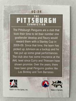 2010-11 In The Game Between The Pipes - Deep In The Crease #DC-24 Marc-Andre Fleury / Brent Johnson / John Curry / Brad Thiessen  Back