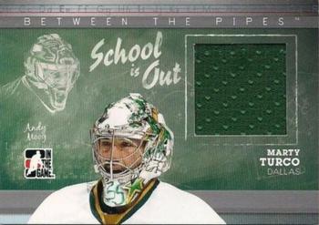 2010-11 In The Game Between The Pipes - School Is Out Jerseys Silver #SO-06 Andy Moog / Marty Turco  Front