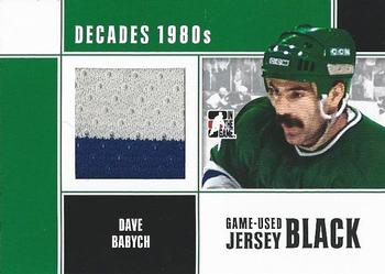 2010-11 In The Game Decades 1980s - Game Used Jerseys Black #M20 Dave Babych  Front