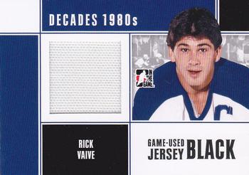 2010-11 In The Game Decades 1980s - Game Used Jerseys Black #M56 Rick Vaive  Front