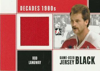 2010-11 In The Game Decades 1980s - Game Used Jerseys Black #M57 Rod Langway  Front