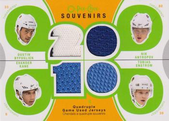 2010-11 O-Pee-Chee - Souvenirs #SV-ATL Evander Kane / Nik Antropov / Tobias Enstrom / Dustin Byfuglien  Front