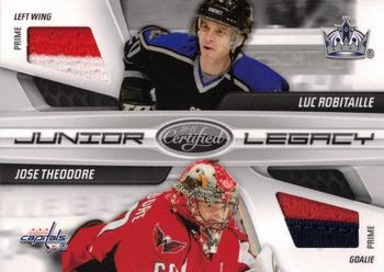2010-11 Panini Certified - Junior Legacy Combos Prime #5 Jose Theodore / Luc Robitaille  Front