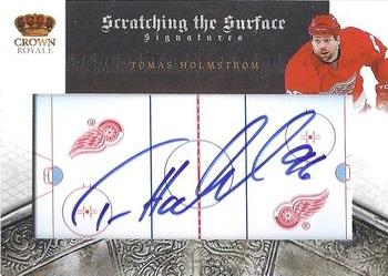 2010-11 Panini Crown Royale - Scratching the Surface Signatures #98 Tomas Holmstrom  Front