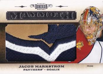 2010-11 Panini Dominion - Mammoth Materials #1 Jacob Markstrom  Front