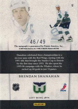 2010-11 Panini Limited - Select Signatures #2 Brendan Shanahan Back