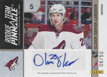 2010-11 Panini Pinnacle - Rookie Team Pinnacle Signatures #5 P.K. Subban / Oliver Ekman-Larsson  Back