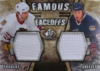 2010-11 SP Game Used - Famous Faceoffs #JA1002 Bob Probert / Jody Shelley  Front