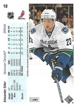 2010-11 Upper Deck - 20th Anniversary Variation #10 Alexander Edler  Back